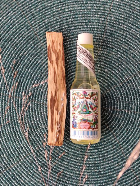 Palo Santo met mini Florida water