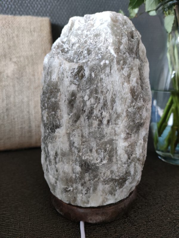 Zoutlamp grijs uit
