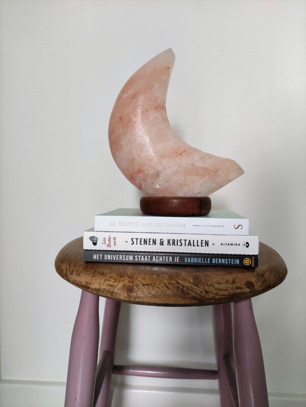 Miracle Monday Zoutlamp maan van voren uit