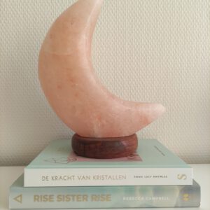 Zoutlamp maan oranje kinderkamer luchtzuiverend