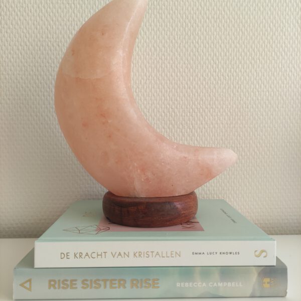 Zoutlamp maan oranje kinderkamer luchtzuiverend